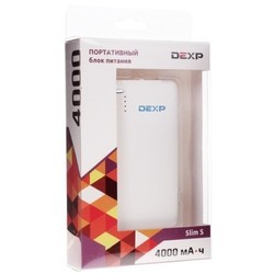 Powerbank аккумулятор DEXP Slim S
