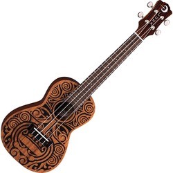 Гитара Luna Uke Tribal Mahogany Concert