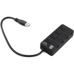 Картридер/USB-хаб JetA JA-UH35 (черный)