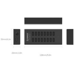 Картридер/USB-хаб Orico H1613-U2