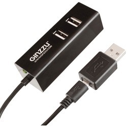 Картридер/USB-хаб Ginzzu GR-564UB