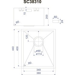 Кухонная мойка Minola Senzo SC44110