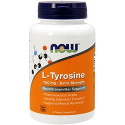 Аминокислоты Now L-Tyrosine 750 mg 90 cap