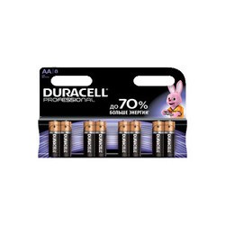 Аккумуляторная батарейка Duracell 8xAA Professional MN1500