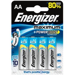 Аккумуляторная батарейка Energizer Maximum 4xAA