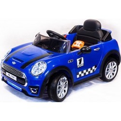 Детский электромобиль RiverToys Mini Cooper HL198 (синий)