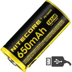 Аккумуляторная батарейка Nitecore NL1665R 650 mAh