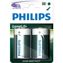 Аккумуляторы и батарейки Philips LongLife 2xD