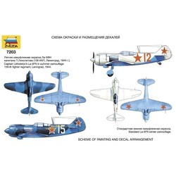 Сборная модель Zvezda Soviet Fighter LA-5FN (1:72)