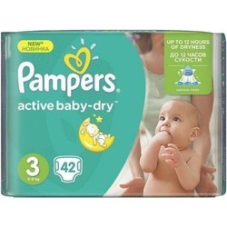 Подгузники Pampers Active Baby-Dry 3 / 42 pcs