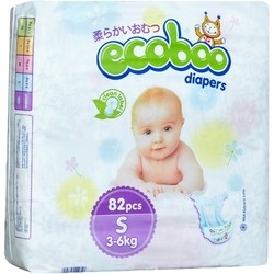 Подгузники Ecoboo Diapers S / 82 pcs