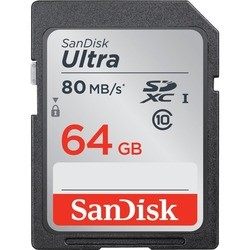 Карта памяти SanDisk Ultra 80MB/s SDXC UHS-I Class 10 64Gb