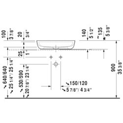 Умывальник Duravit Luv 038060