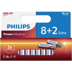 Аккумуляторная батарейка Philips Power Alkaline 10xAAA