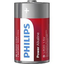 Аккумуляторная батарейка Philips Power Alkaline 2xD