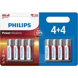 Аккумуляторная батарейка Philips Power Alkaline 8xAA