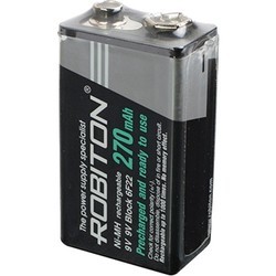 Аккумуляторная батарейка Robiton 1xKrona 270 mAh