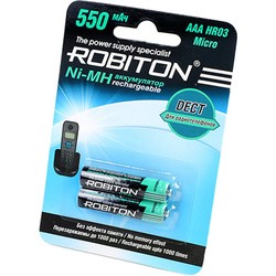 Аккумуляторная батарейка Robiton Dect 2xAAA 550 mAh