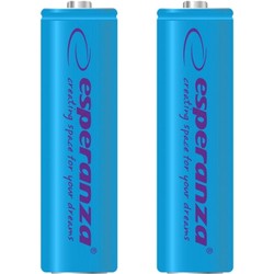 Аккумуляторная батарейка Esperanza 2xAA 2000 mAh