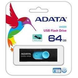 USB Flash (флешка) A-Data UV220 64Gb (белый)