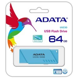 USB Flash (флешка) A-Data UV230 16Gb (черный)