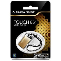 USB Flash (флешка) Silicon Power Touch 851 (золотистый)