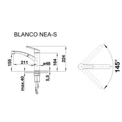 Смеситель Blanco NEA-S SILGRANIT (коричневый)