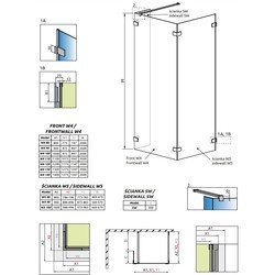 Душевая кабина Radaway Euphoria Walk-in IV W4 100