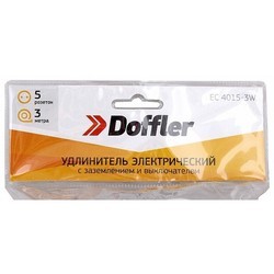 Сетевой фильтр / удлинитель Doffler EC 4015-3