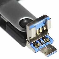 USB Flash (флешка) SmartBuy Trio 3-in-1 OTG 16Gb