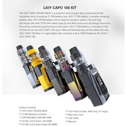 Электронная сигарета iJoy Capo 100 Kit