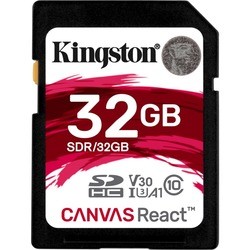 Карта памяти Kingston SDHC Canvas React 32Gb