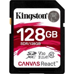 Карта памяти Kingston SDXC Canvas React 128Gb