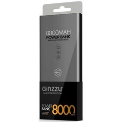 Powerbank аккумулятор Ginzzu GB-3908 (серый)