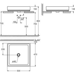 Умывальник Grohe Cube 39481