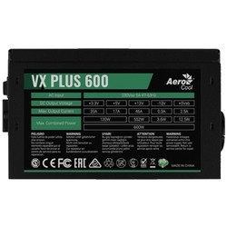 Блок питания Aerocool VX Plus 600W