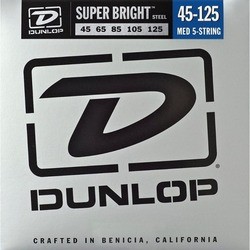 Струны Dunlop Super Bright 5-String Steel Bass 45-125