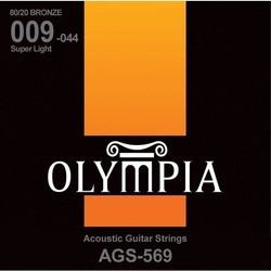 Струны Olympia 80/20 Bronze Super Light 9-44