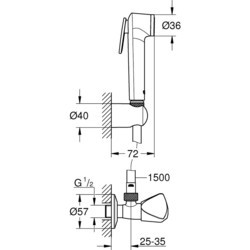 Душевая система Grohe Tempesta-F 30 26357