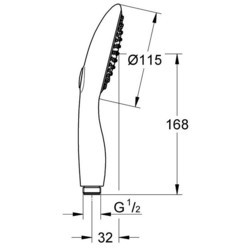 Душевая система Grohe Power&Soul 115 27671