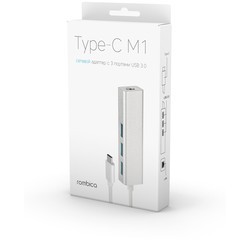 Картридер/USB-хаб Rombica Type-C M1