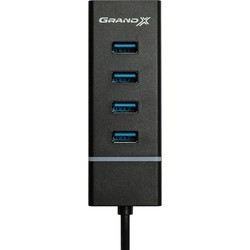 Картридер/USB-хаб Grand-X GH-412