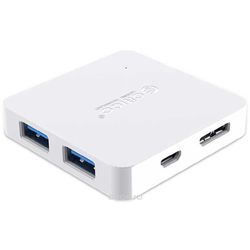 Картридер/USB-хаб Orico TA4U-U3 (белый)