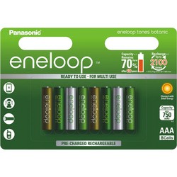 Аккумуляторная батарейка Panasonic Eneloop Botanic 8xAAA 750 mAh
