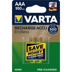 Аккумуляторная батарейка Varta Rechargeable Accu Endless 2xAAA 950 mAh