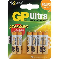 Аккумуляторная батарейка GP Ultra Alkaline 6xAAA