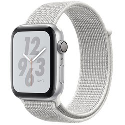 Носимый гаджет Apple Watch 4 Nike+ 44 mm Cellular (серебристый)