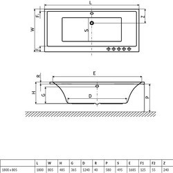 Ванна Radaway Aridea Lux 180x80