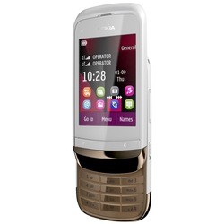 Мобильный телефон Nokia C2-03 (серебристый)
