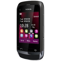 Мобильный телефон Nokia C2-03 (серебристый)